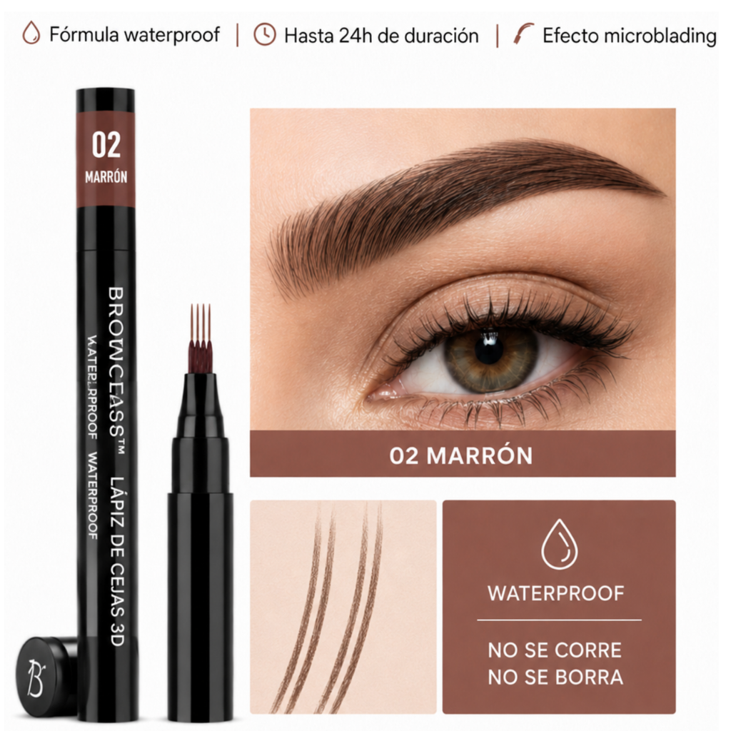 Browclass™ - Lápiz de Cejas 3D Impermeable